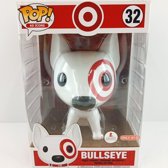 Funko Pop! Bullseye #32 Target Exclusive Ad Icons Vinyl Figure St. Jude 2018 New - Picture 2 of 14